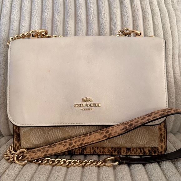 Coach White and Brown Women's Bag